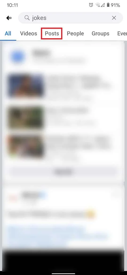 Appuyez sur "Messages" sur le panneau sous la barre de recherche