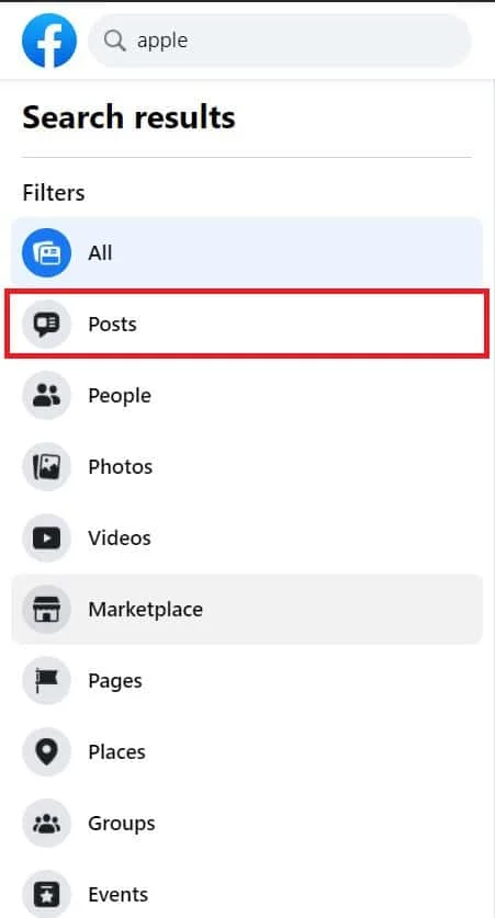 Depuis le panneau des différentes catégories, cliquez sur les posts