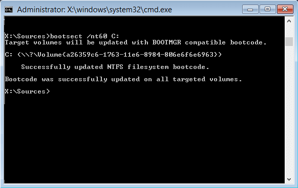 bootsect nt60 c