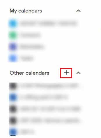 В Календаре Google нажмите добавить