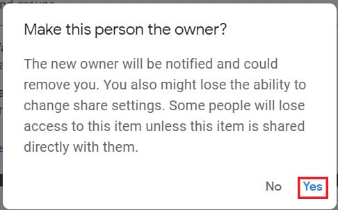 Cliquez sur "Oui" pour confirmer