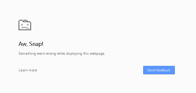 Исправить Ой, Snap! Ошибка Google Chrome