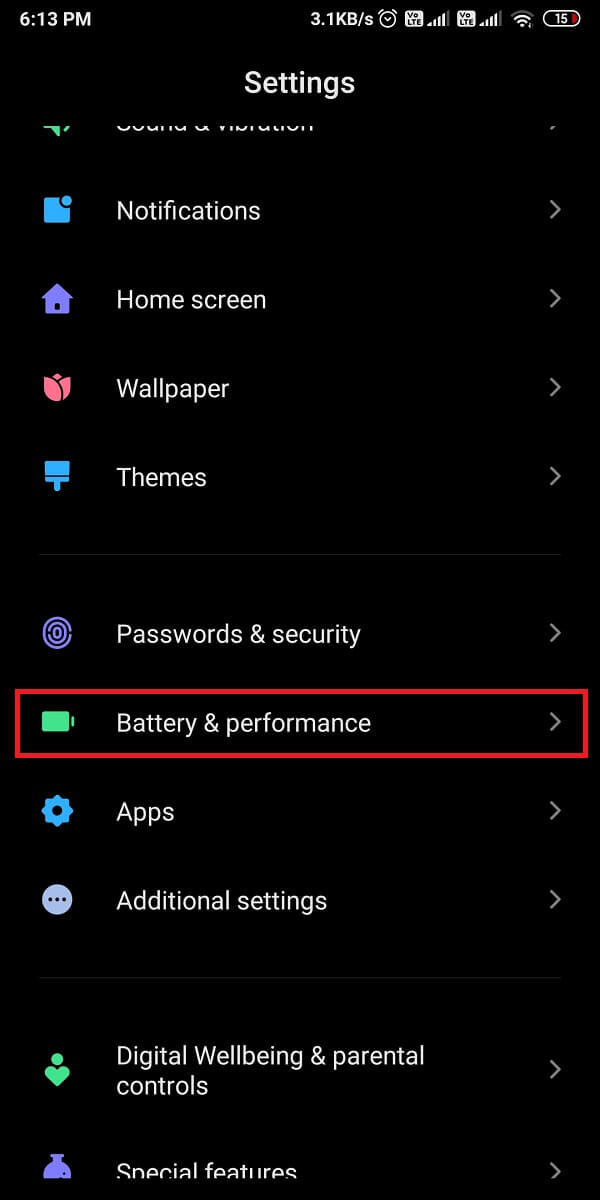 Batterie et performances