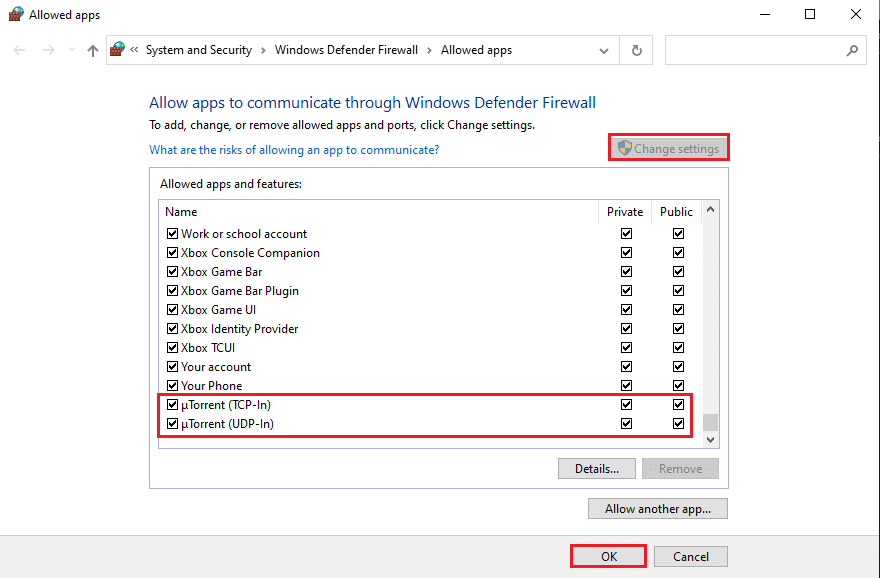 Cliquez sur la case à cocher pour les clés publiques et privées et cliquez sur OK