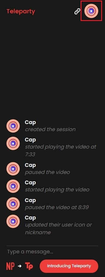 点击右上角的头像选项|如何使用 Netflix 派对与朋友一起看电影。