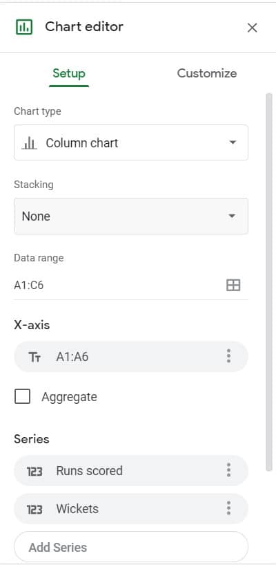 edit pengaturan bagan | Cara Membuat Grafik di Google Doc