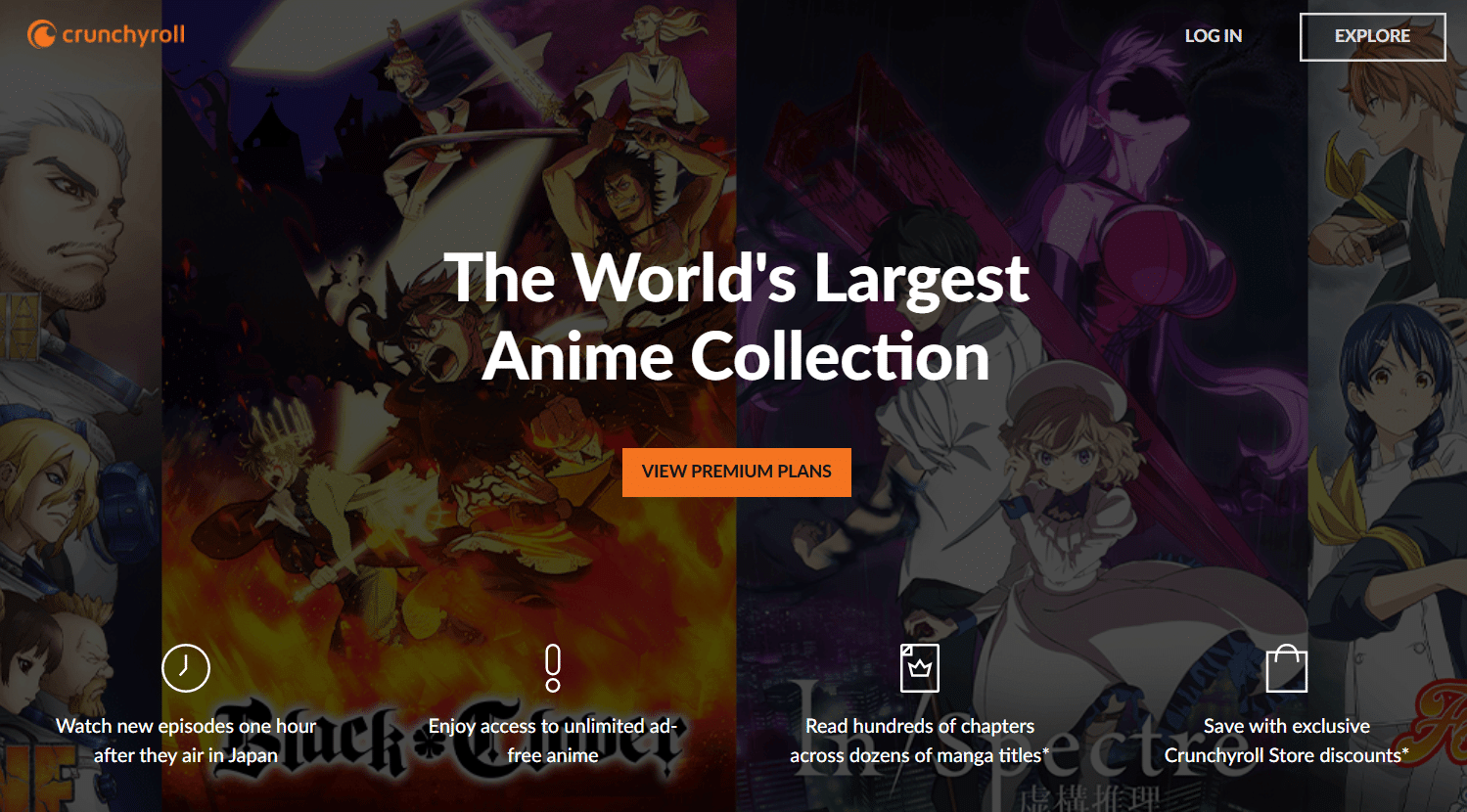 Forfaits premium Crunchyroll