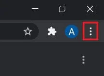Cliquez sur trois points dans le coin supérieur droit | Correction de plusieurs processus Google Chrome en cours d'exécution