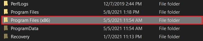Ici, ouvrez les fichiers de programme x86 | Correction de Windows ne peut pas trouver Steam.exe