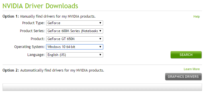 NVIDIA 驅動程序下載