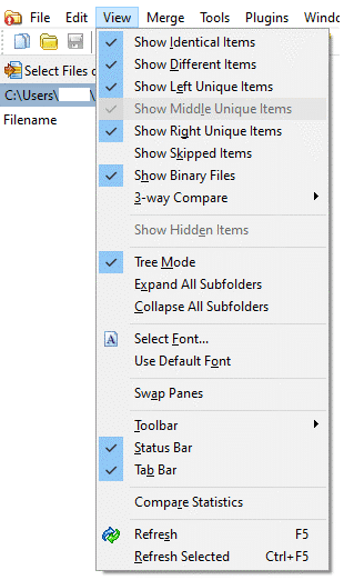 Bagaimana Membandingkan File dalam Dua Folder Menggunakan WinMerge?