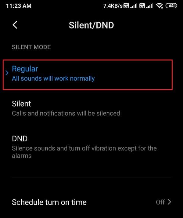 Passer de NPD à Régulier