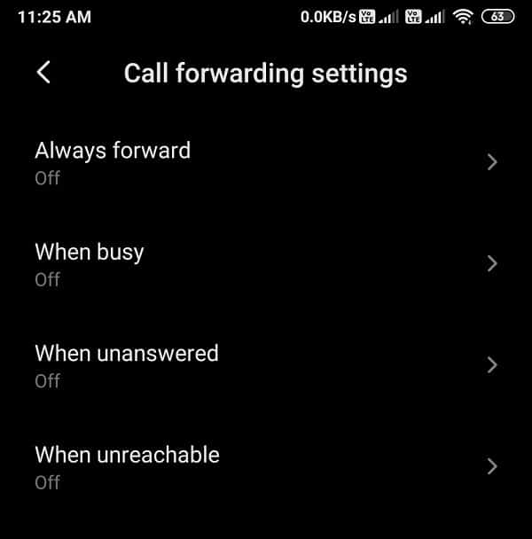 Désactivez l'option Toujours transférer dans la liste