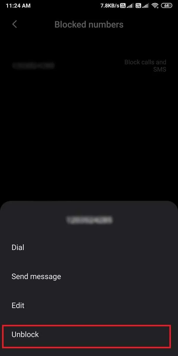 Cliquez sur Débloquer