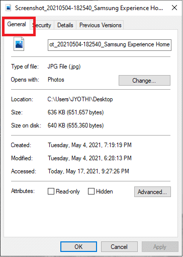 右键单击 Fallout 4 Custom.ini 文件选择属性，然后单击常规选项卡