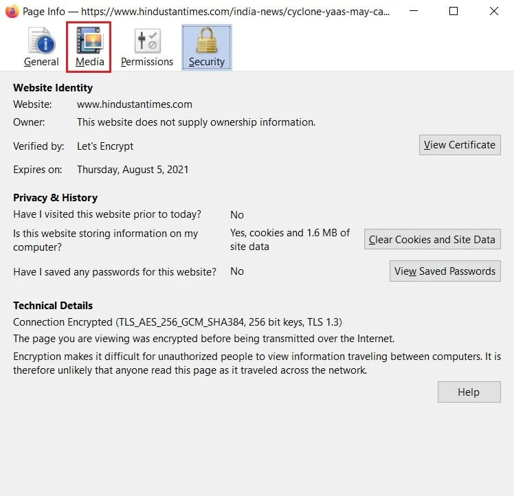 Une nouvelle fenêtre s'ouvrira, cliquez sur Media