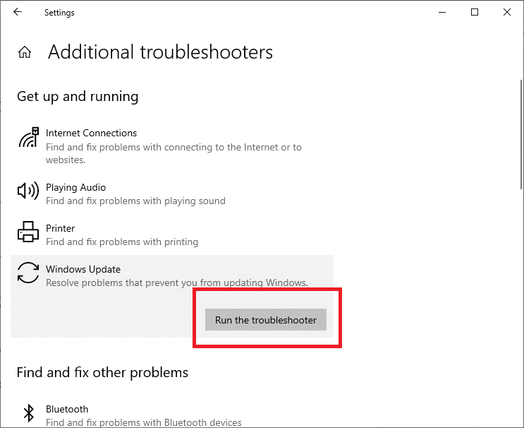 Jalankan pemecah masalah