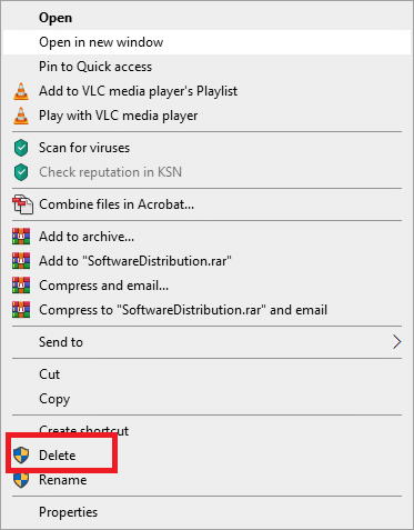 Sekarang hapus seluruh folder di sini