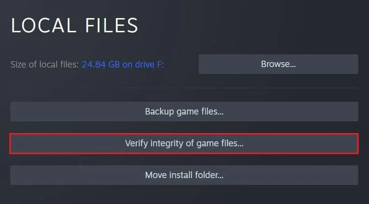 Cliquez sur vérifier l'intégrité des fichiers du jeu | Correction du Steam Workshop ne téléchargeant pas les mods