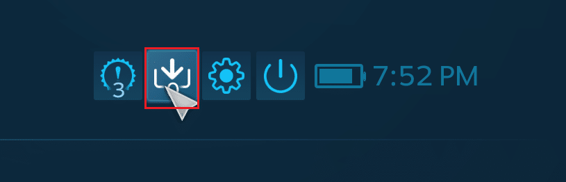 En mode grande image, cliquez sur le bouton de téléchargement dans le coin supérieur droit