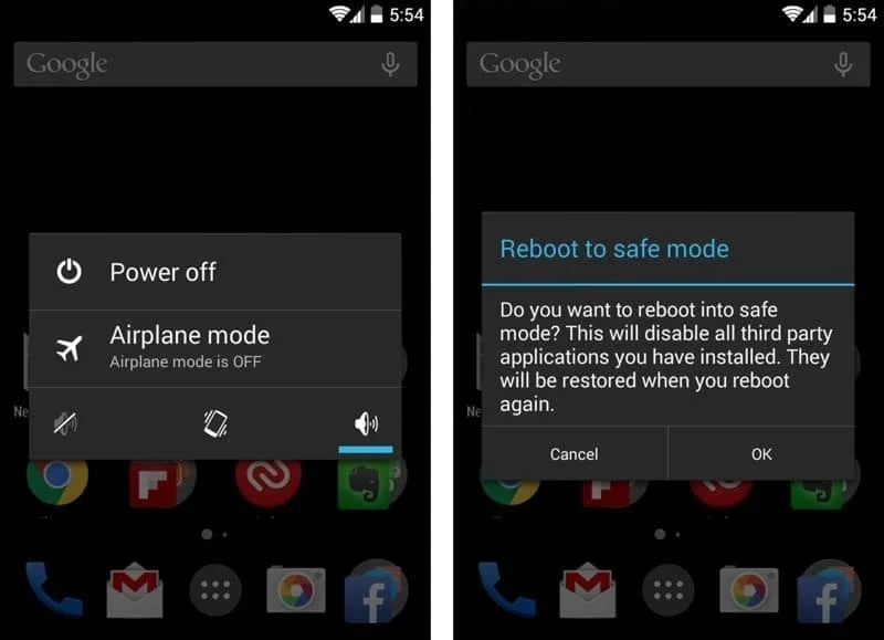 Reboot Samsung Galaxy ke Safe Mode