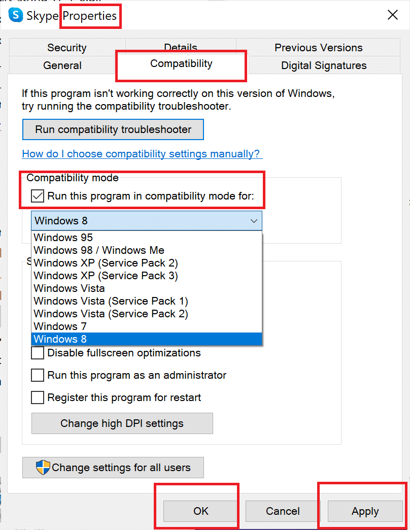 Cliquez sur Appliquer puis OK