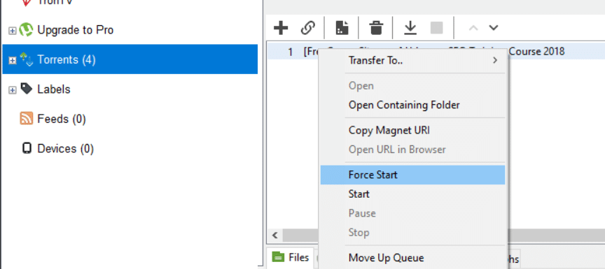 uTorrentでダウンロードを強制開始| uTorrentアクセスが拒否されたエラーを修正