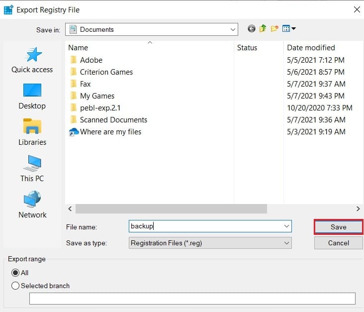 バックアップに名前を付けてPCに保存する|ローカルデバイス名がWindowsですでに使用されているというエラーを修正する