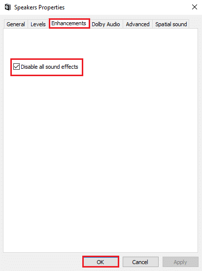 확인을 클릭하여 변경 사항을 저장하십시오