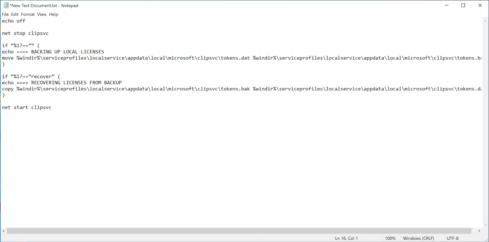 以下をコピーしてテキストドキュメントに貼り付けます| Windows10アプリが機能しない問題を修正する