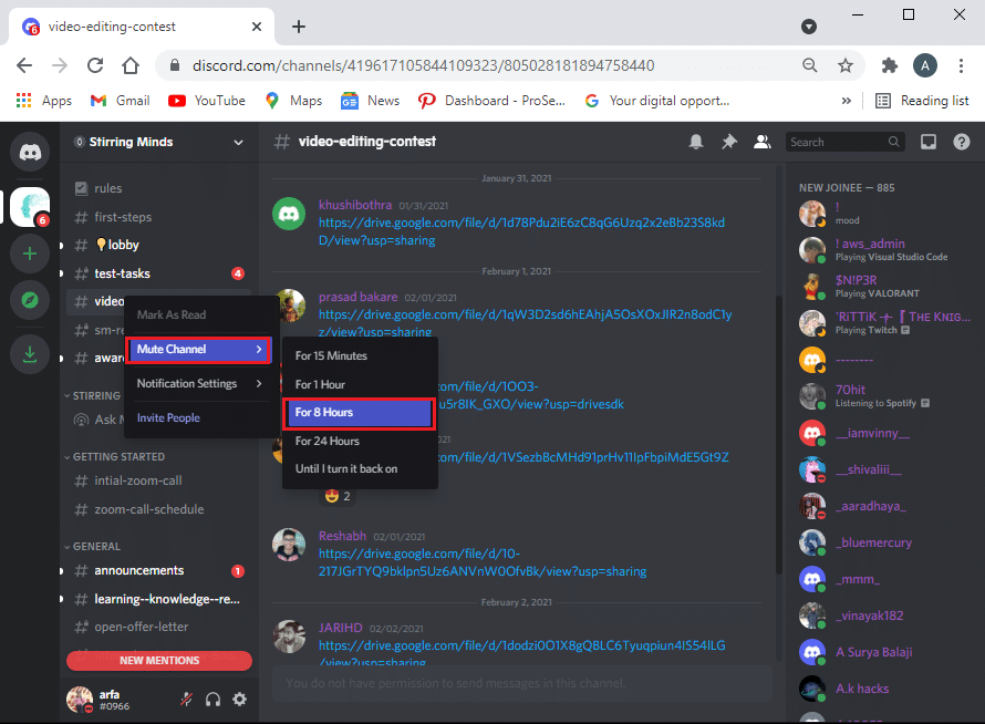 ドロップダウンメニューから選択する時間枠を選択します