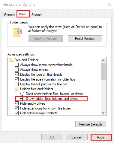 Değişiklikleri kaydetmek için Uygula'ya ve ardından Tamam'a tıklayın.