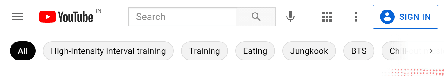 右上隅に表示される[サインイン]ボタンをクリックします| YouTubeのコメントが読み込まれない問題を修正する方法