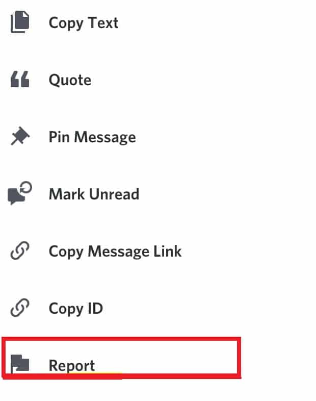 ユーザーメッセージ-iOSを介してDiscorddirectkyでユーザーを報告する