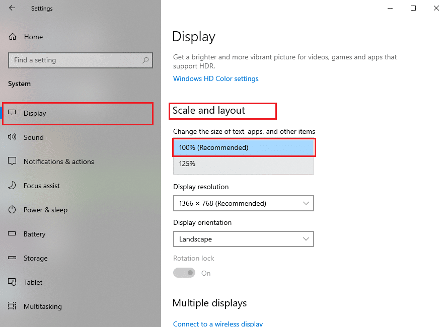 100%(推奨)をクリックします。 Discordオーバーレイが機能しない問題を修正する方法