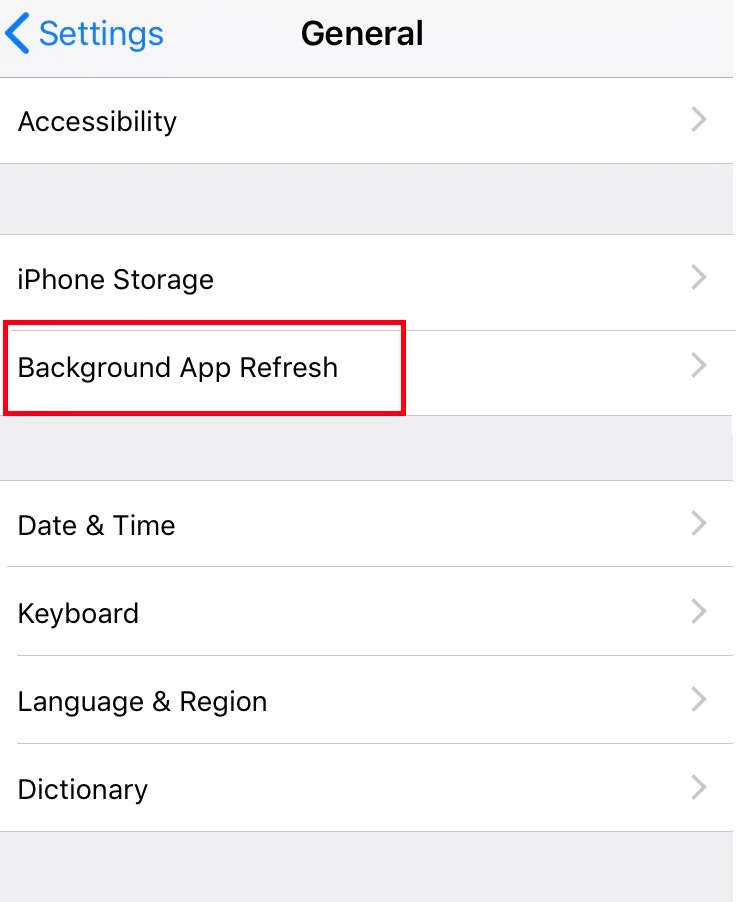 設定一般的な背景アプリはiPhoneを更新します。 Twitter通知が機能しない問題を修正