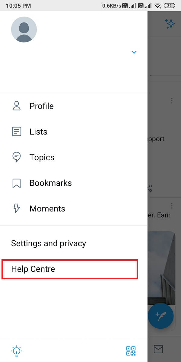 ヘルプセンターをタップします