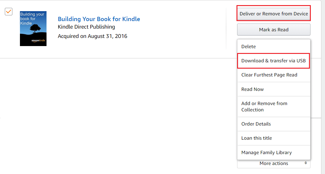 Kitabı cihazınıza teslim edin veya kitabı bilgisayarınıza indirin