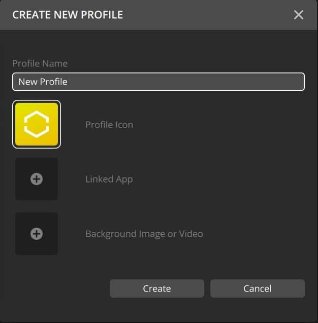 新しいプロファイルiCUEを作成します。デバイスが検出されないiCUEを修正