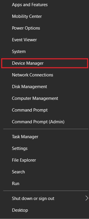 انقر فوق إدارة الأجهزة