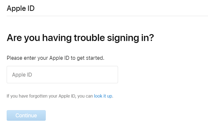 バックアップアカウントからログインします