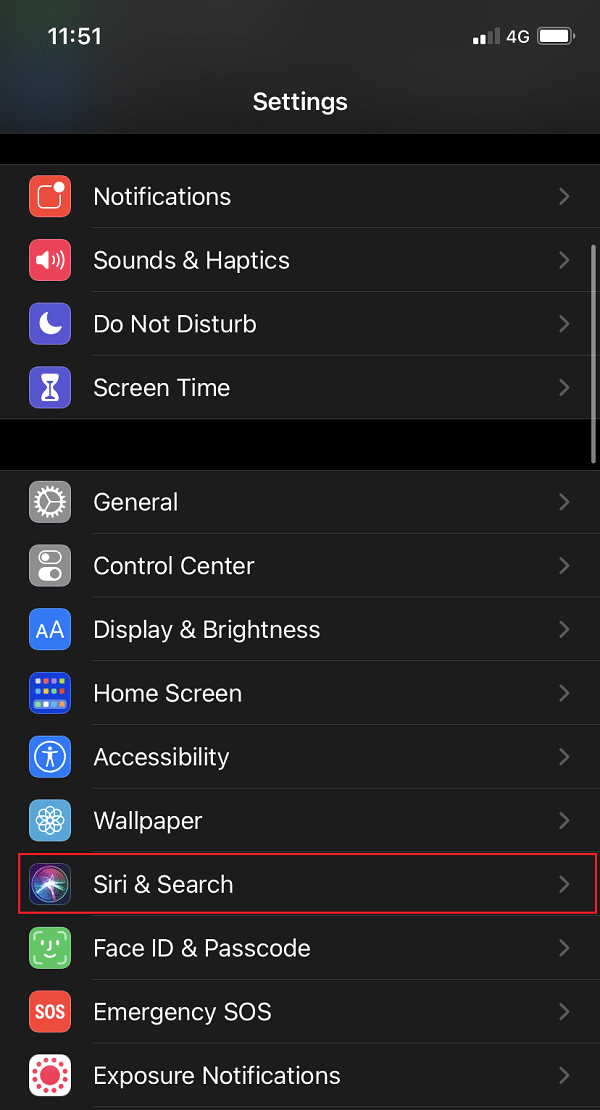 Siriをタップして検索