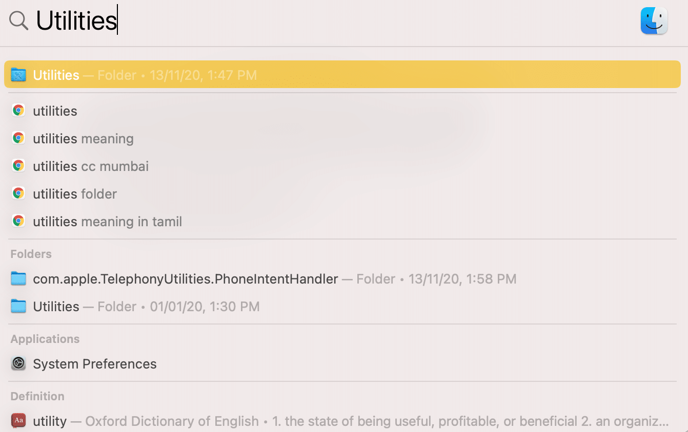 Açmak için Yardımcı Programlar klasörüne tıklayın | Mac'te Yardımcı Programlar klasörü nerede?
