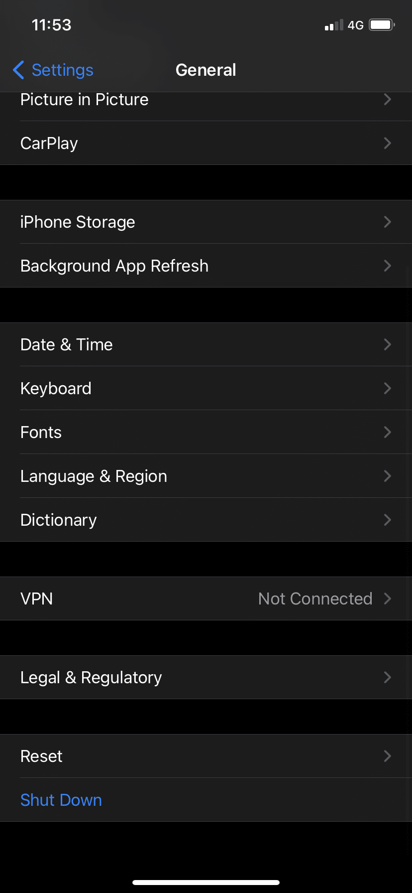 Sıfırla'ya dokunun