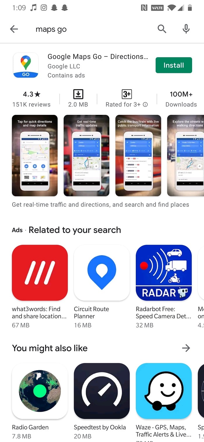 Google MapsGoをインストールする|遅いGoogleマップを修正する方法