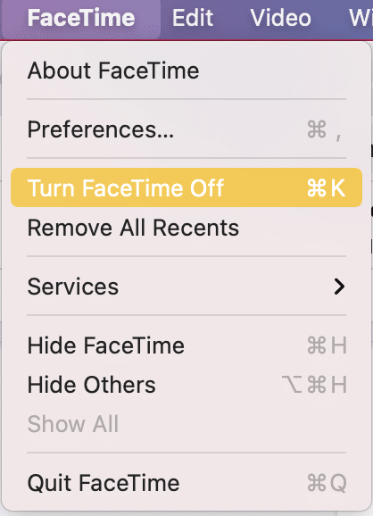 Facetimeをオンに切り替えて再度有効にする| MacでFaceTimeが機能しない問題を修正