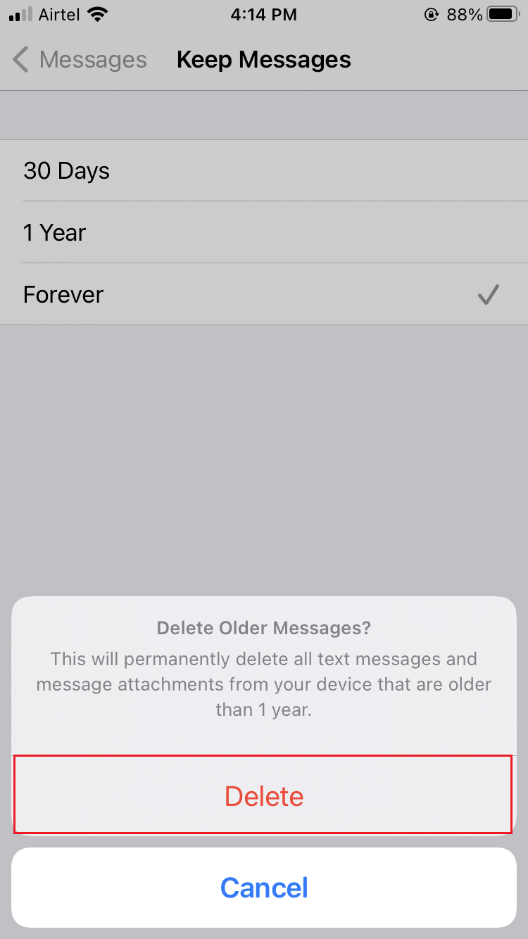 Sil üzerine dokunun