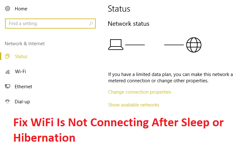 WiFi не подключается после сна или гибернации