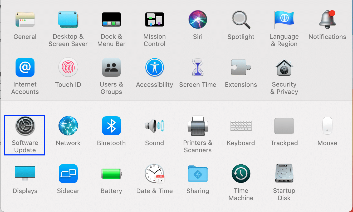 Yazılım güncellemesi. MacOS Big Sur Kurulumu Başarısız Oldu Onar