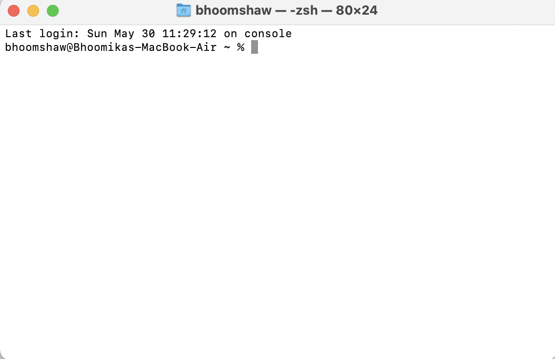 Terminal yazın ve Enter'a basın. Bu Öğe Geçici Olarak Kullanılamıyor Hatasını Düzeltin